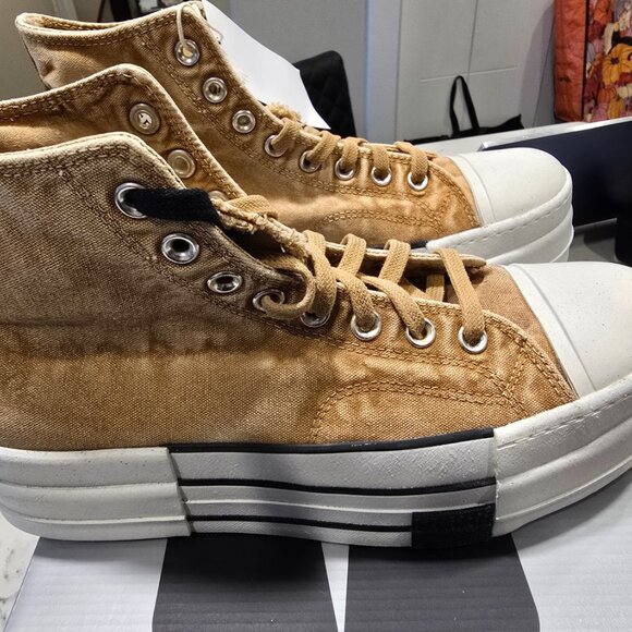 Converse x DRKSHDW DBL DRKSTR OVERDYE Chuck 70 ‘Blonde' A06756C MENS SIZE 10 NEW - Picture 7 of 16